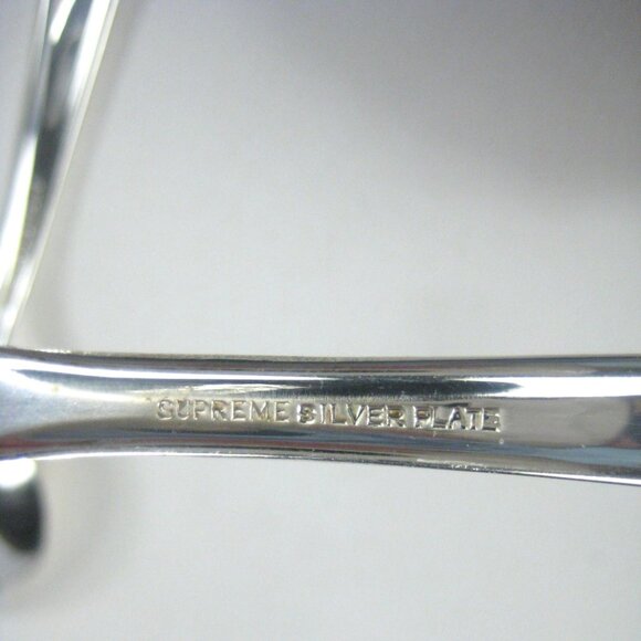 Concept Pattern 1957 Set Of 11 Supreme Silver Plate Soup Spoons Flatware - Picture 5 of 9